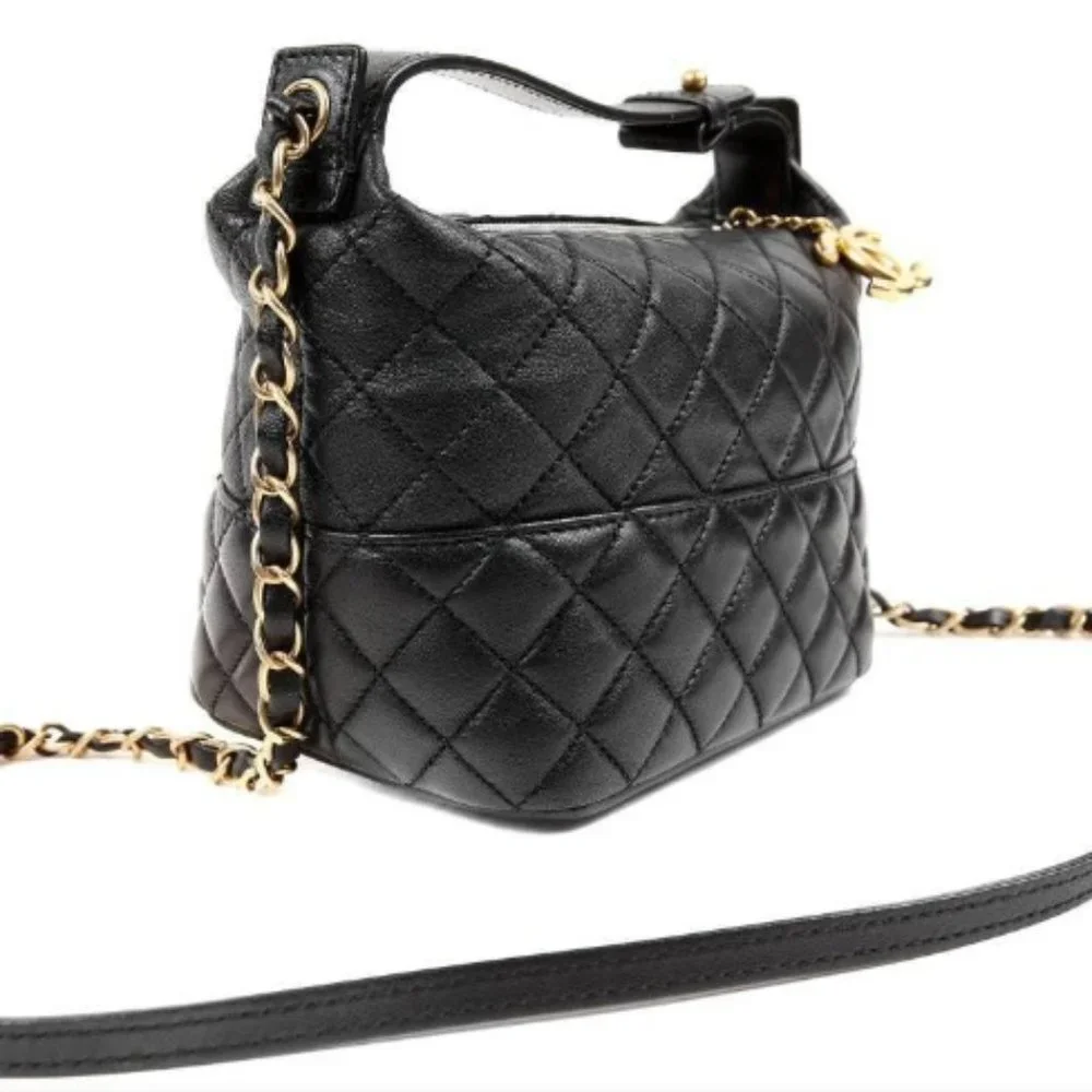 NWT New Authentic Chanel Black Quilted Lambskin - Picture 3 of 14